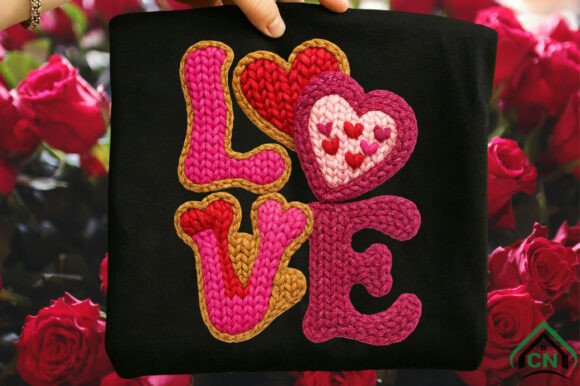 Download Yarn Crochet Valentine Png Pink Love - Crochet Collection