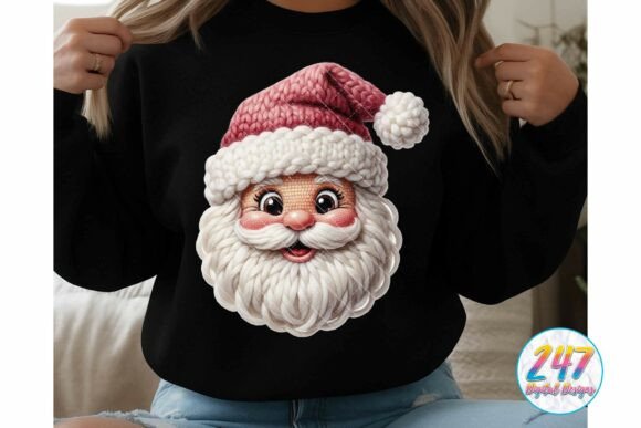 Download Pink Santa Latch Hook Yarn Crochet PNG - Crochet Collection
