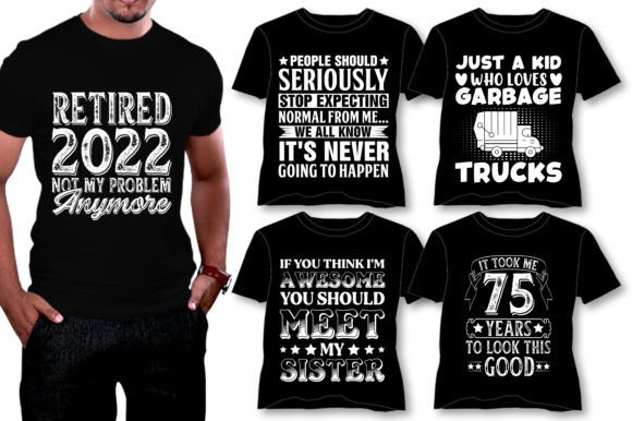 Download Vintage Typography T-Shirt Design Bundle - Shirt design Collection