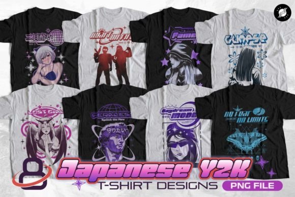 Download Japanese Y2K Streetwear T-shirt Designs - Shirt design Collection