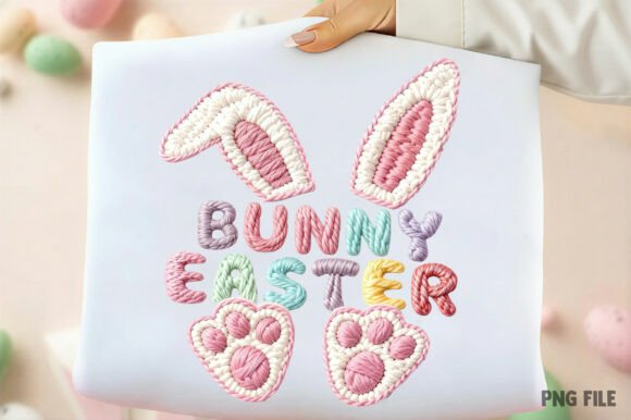 Download Easter Bunny, Faux Yarn Crochet PNG - Crochet Collection