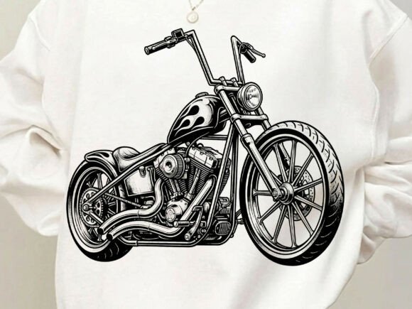 Download Chopper Motorcycle Biker Tshirt Design - Shirt design Collection