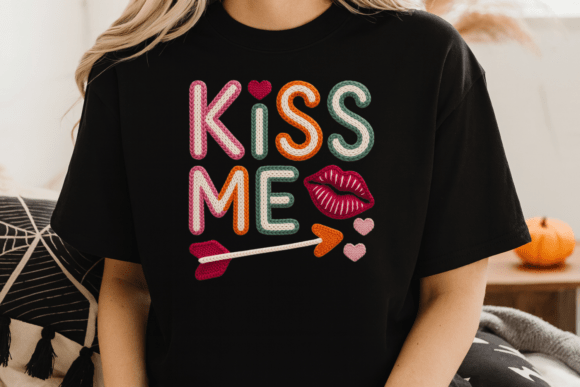 Download Kiss Me Yarn Crochet Valentine PNG - Crochet Collection