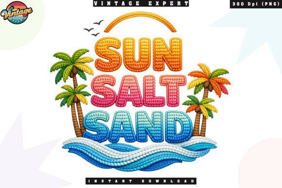 Download Sun Salt Sand Beach Wave Crochet PNG - Crochet Collection