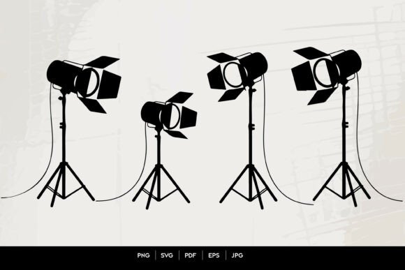 Download Studio Lights Silhouette Set - Lights silhouette Collection
