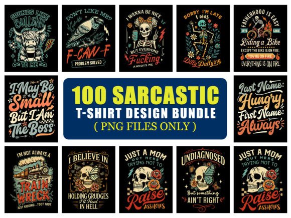 Download Sarcastic PNG T-Shirt Design Bundle - Shirt design Collection