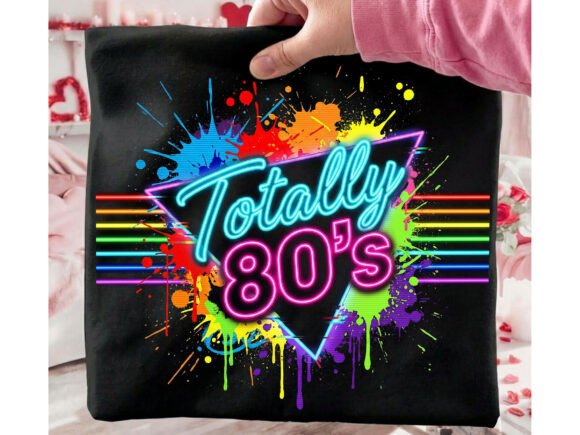 Download Totally 80s Retro Neon Tshirt Design - Shirt design Collection
