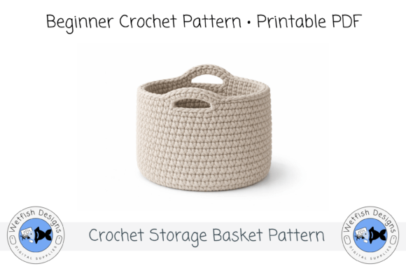 Download Beginner Crochet Storage Basket Pattern - Crochet Collection