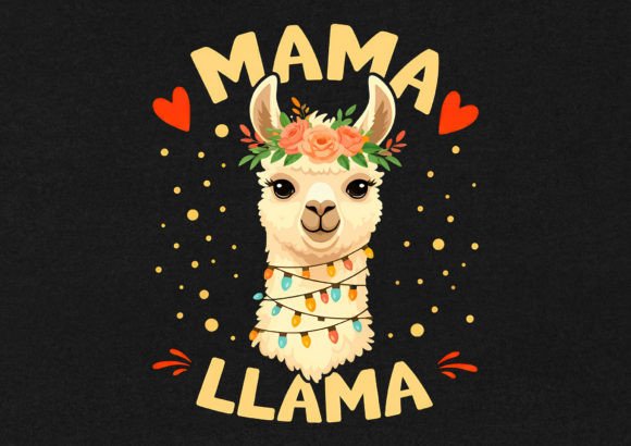 Download Mama Llama T-Shirt Design - Shirt design Collection