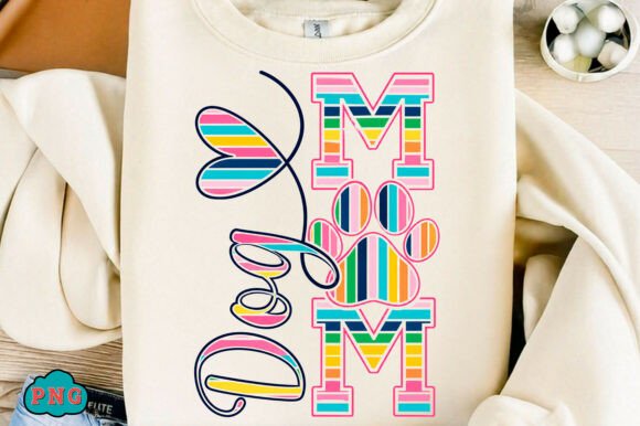 Download Dog Mom Colorful Paw T-Shirt Design - Shirt design Collection