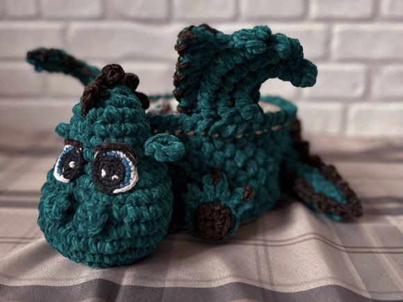 Download Crochet Pattern Dragon Basket PDF DIY - Crochet Collection