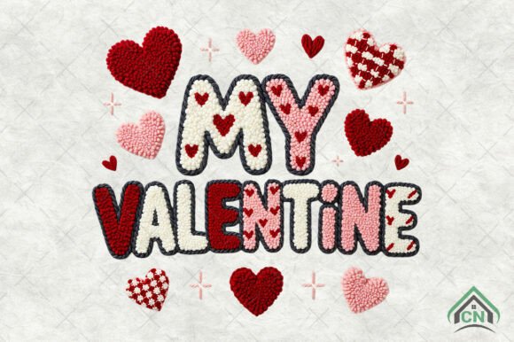 Download My Valentine Faux Crochet PNG - Crochet Collection