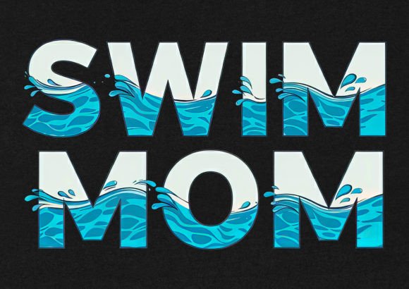Download Swim Mom T-Shirt Design - Shirt design Collection