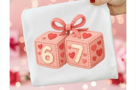 Download 67 Valentine Numbers Crochet Yarn PNG - Crochet Collection