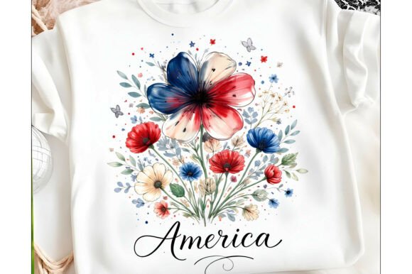 Download Boho Floral USA 250 T-shirt Design Png - Shirt design Collection
