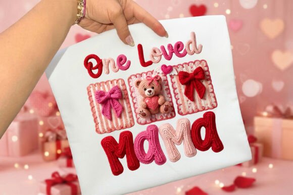 Download One Loved Mama Faux Yarn Crochet PNG - Crochet Collection
